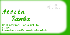 attila kanka business card